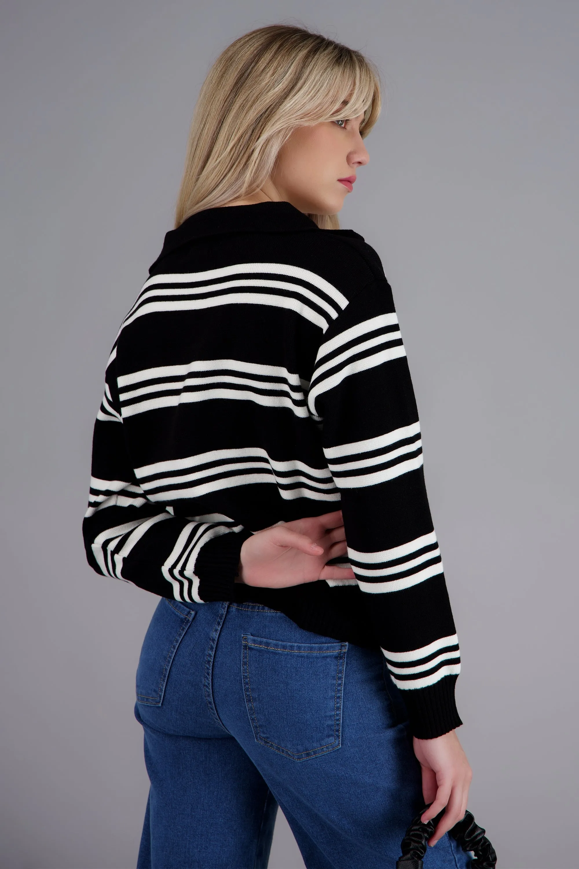 top polo rayas manga larga sold by Shasa product image thumbnail 4