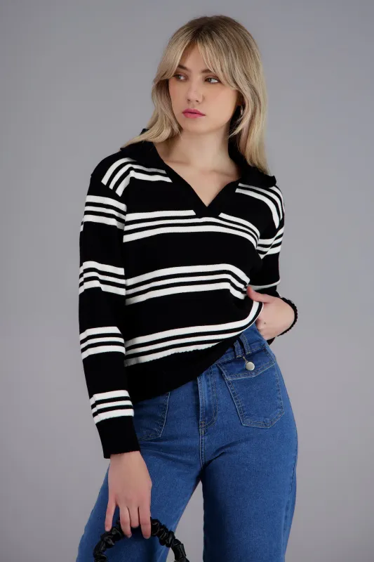 top polo rayas manga larga sold by Shasa