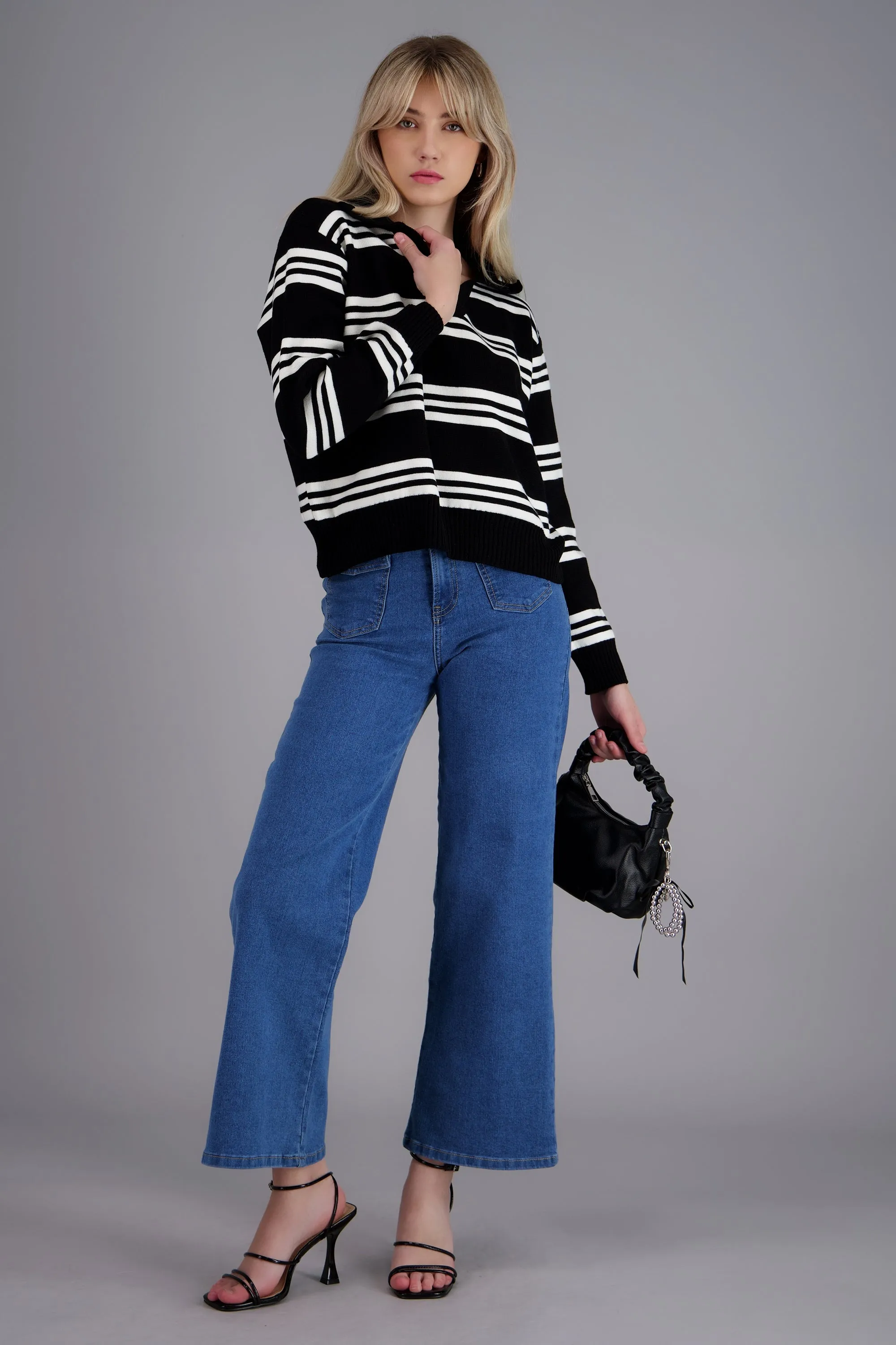 top polo rayas manga larga sold by Shasa product image thumbnail 2