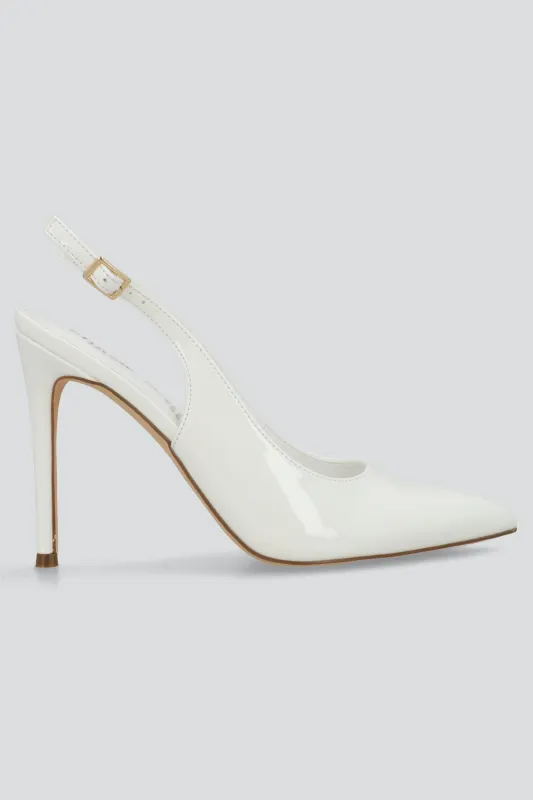 Tacon puntal alto slingback sold by Shasa