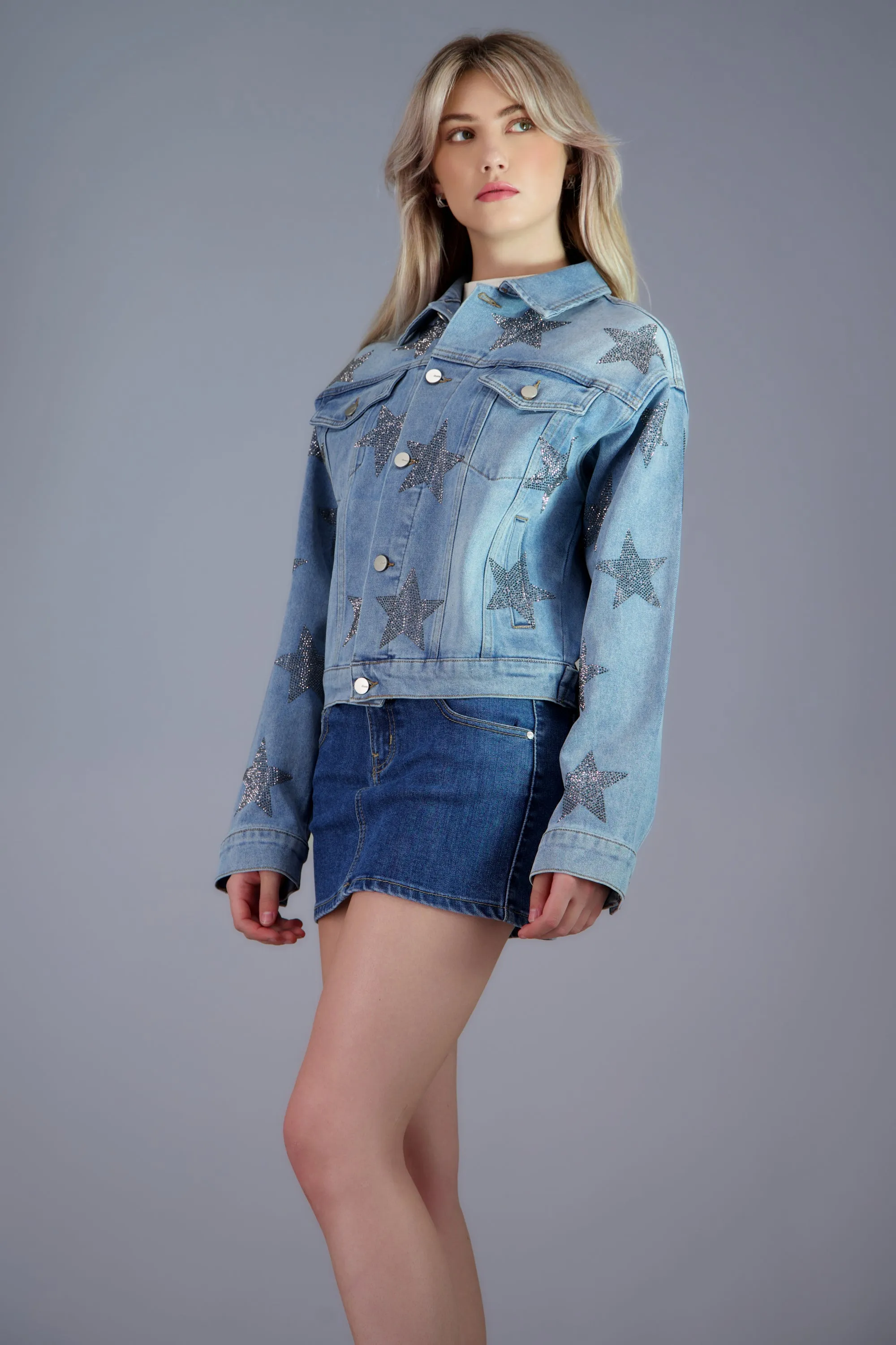 Chamarra trucker mini estrellas sold by Shasa product image thumbnail 2