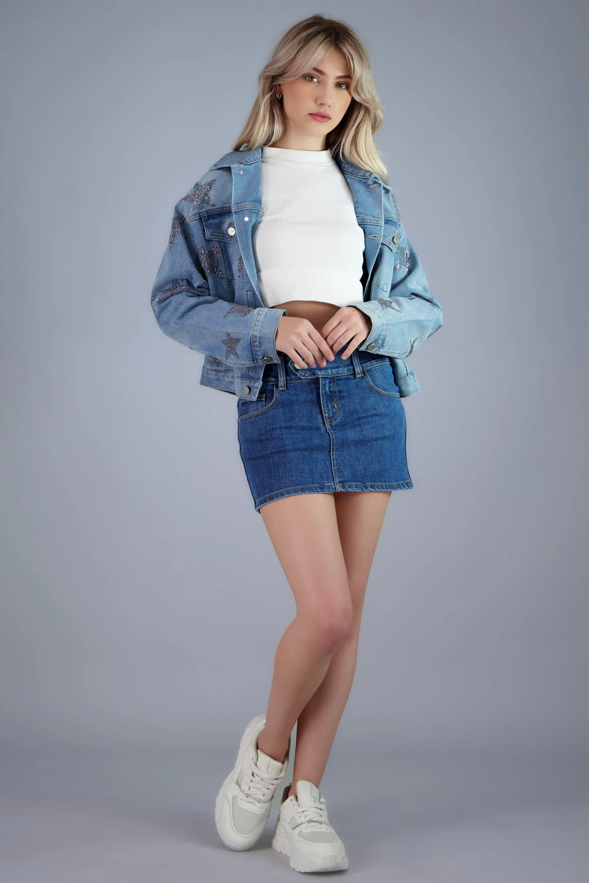 Chamarra trucker mini estrellas sold by Shasa product image thumbnail 3