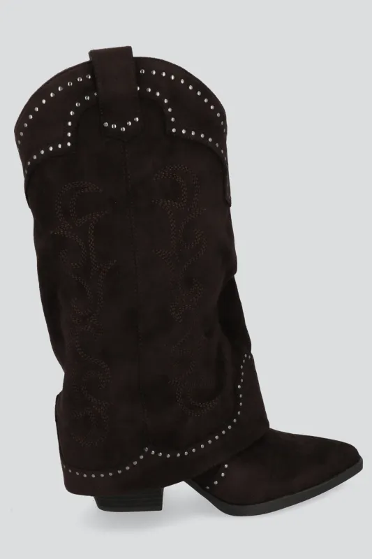 Bota vaquera funda suede sold by Shasa