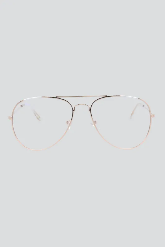 Lente aviador slim protección blue light sold by Shasa