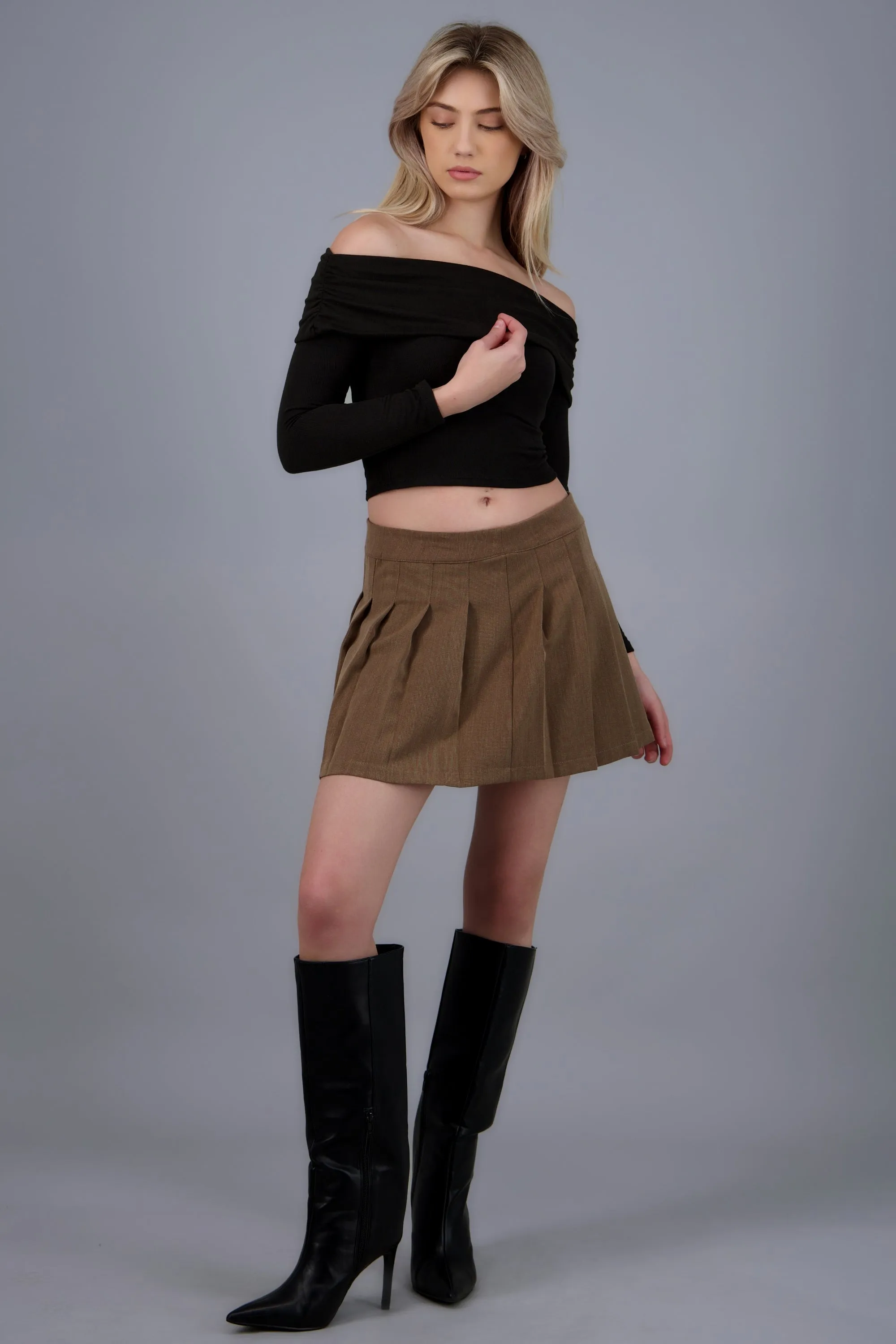 Top off shoulder de manga larga sold by Shasa product image thumbnail 3