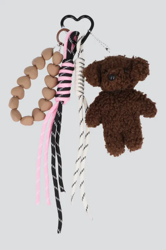 Llavero multicharm oso corazones sold by Shasa