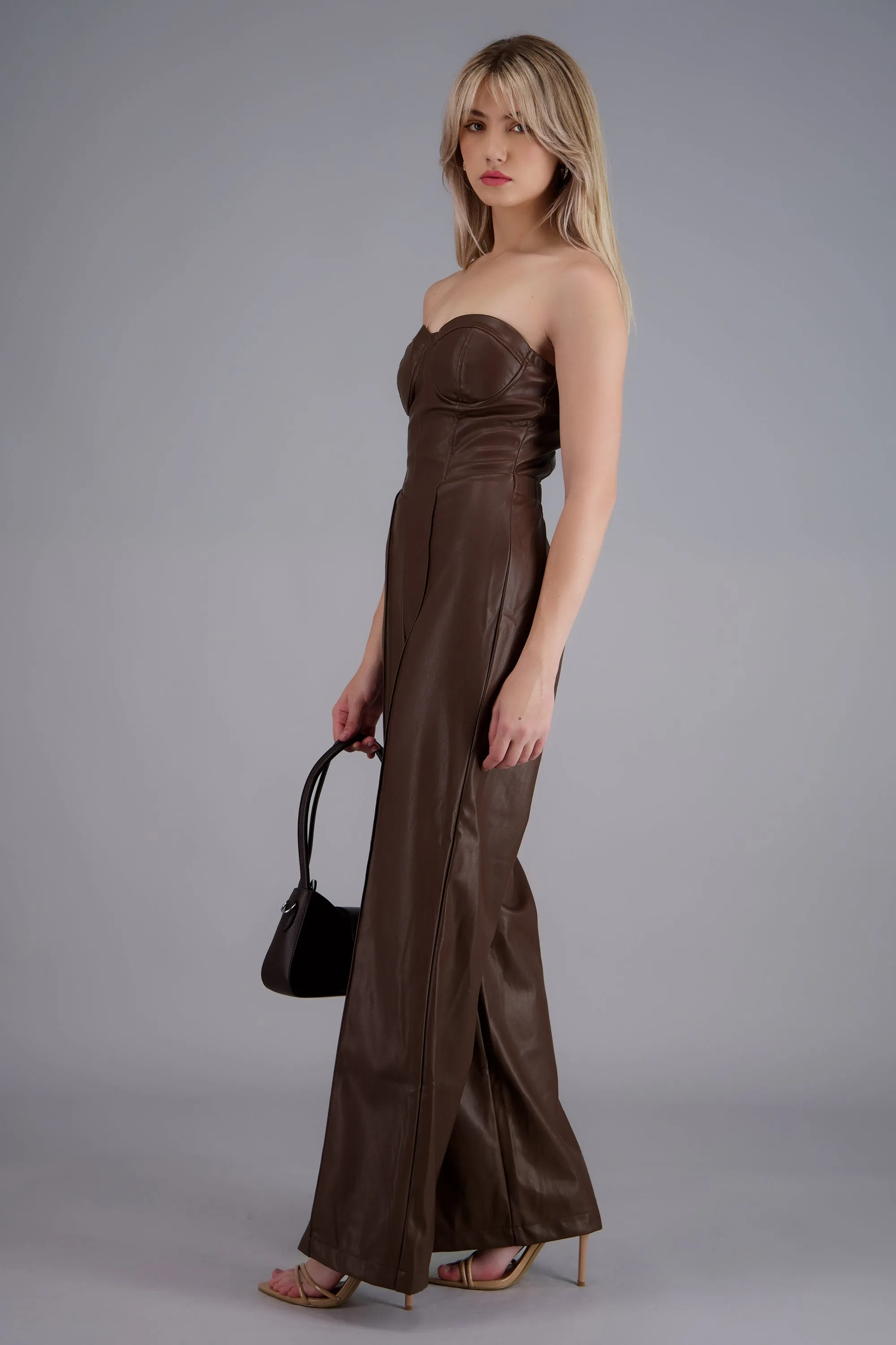Jumpsuit strapless PU sold by Shasa product image thumbnail 2