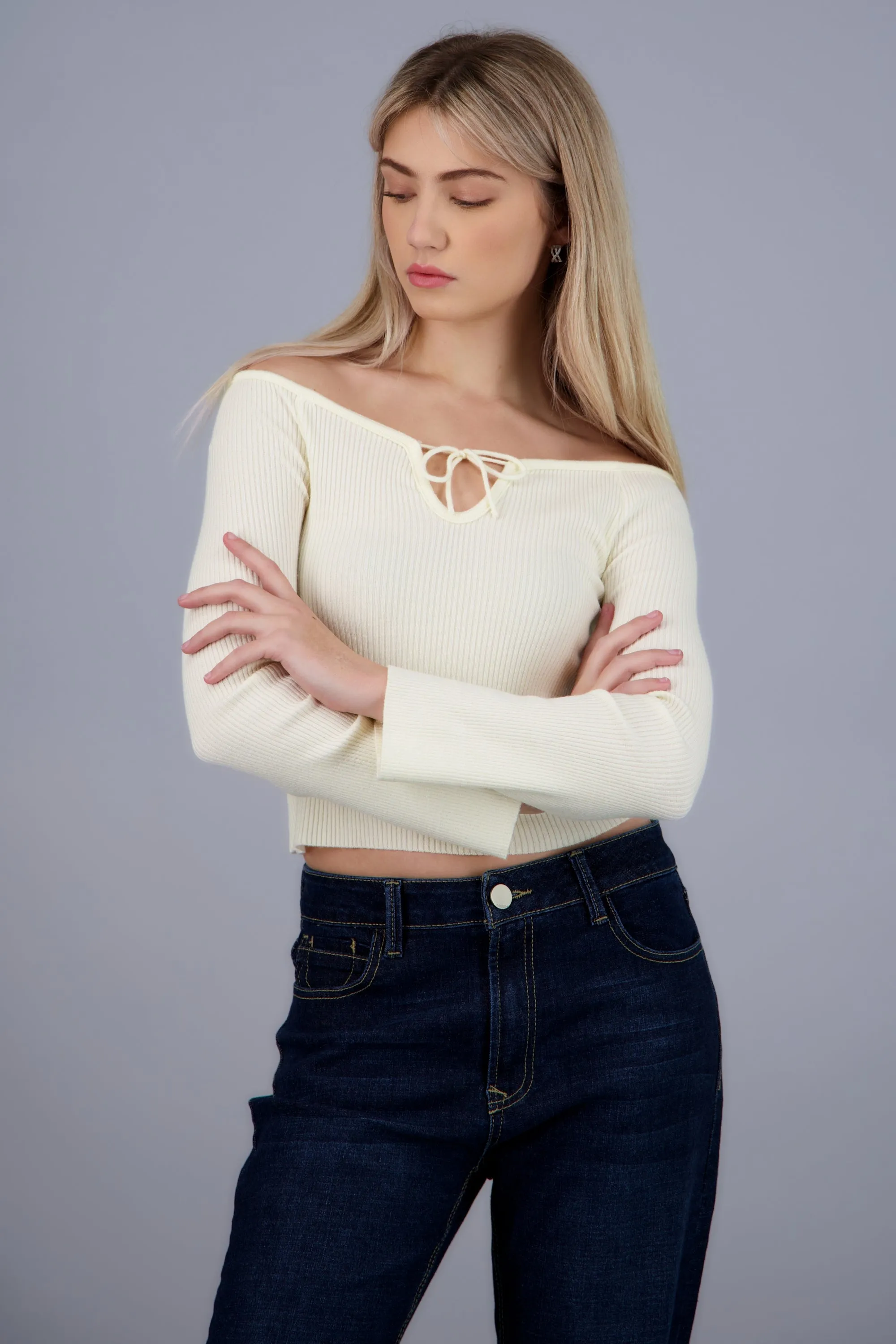 Top manga larga detalle laso sold by Shasa product image thumbnail 3