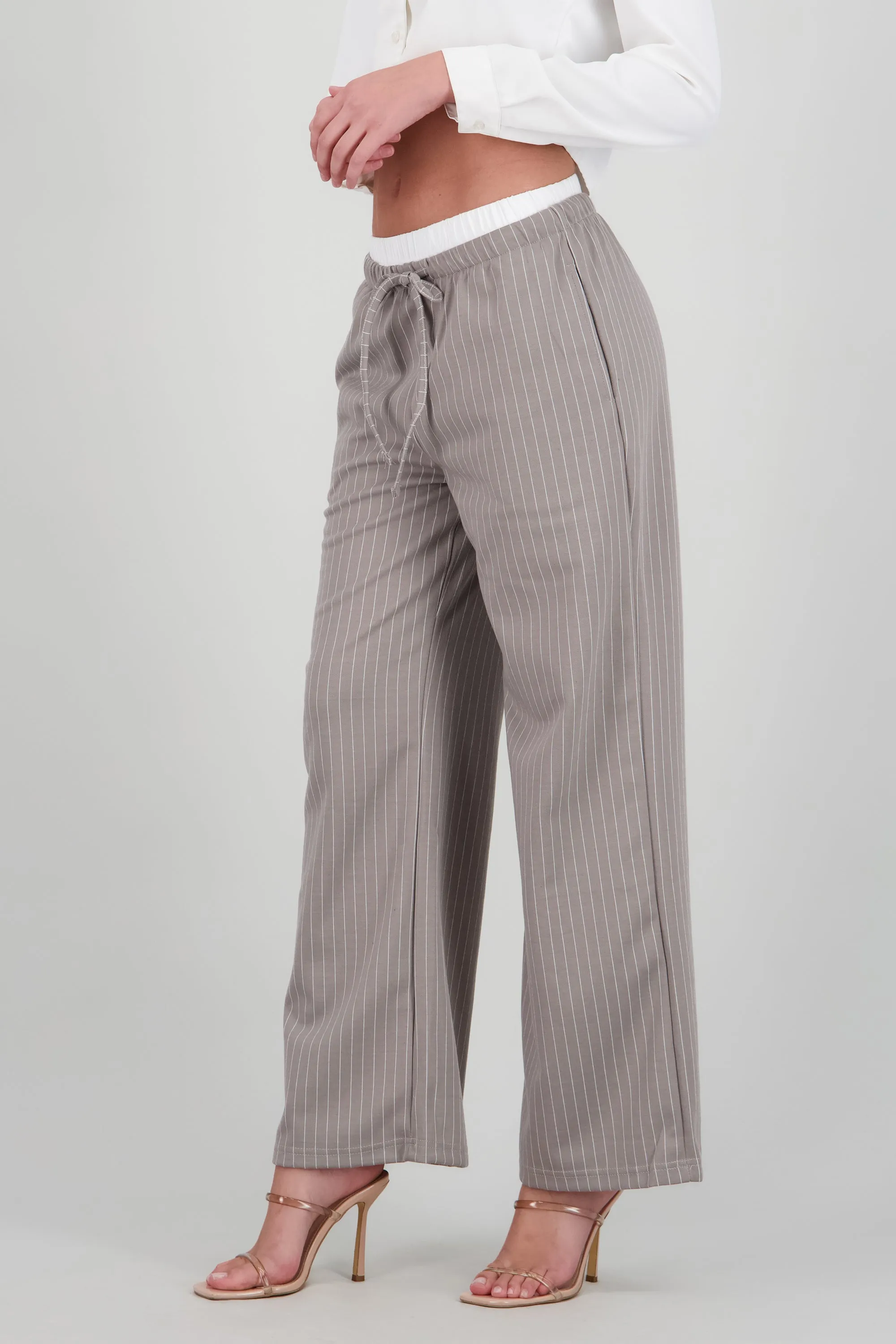 Pantalon rayas pretina contraste jareta sold by Shasa product image thumbnail 3