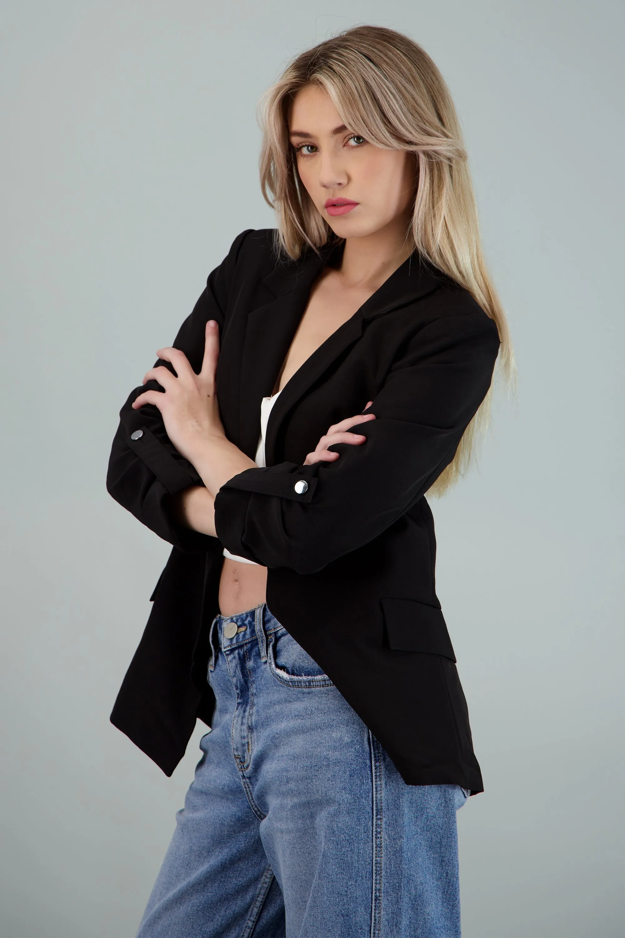 Blazer con elevador liso sold by Shasa