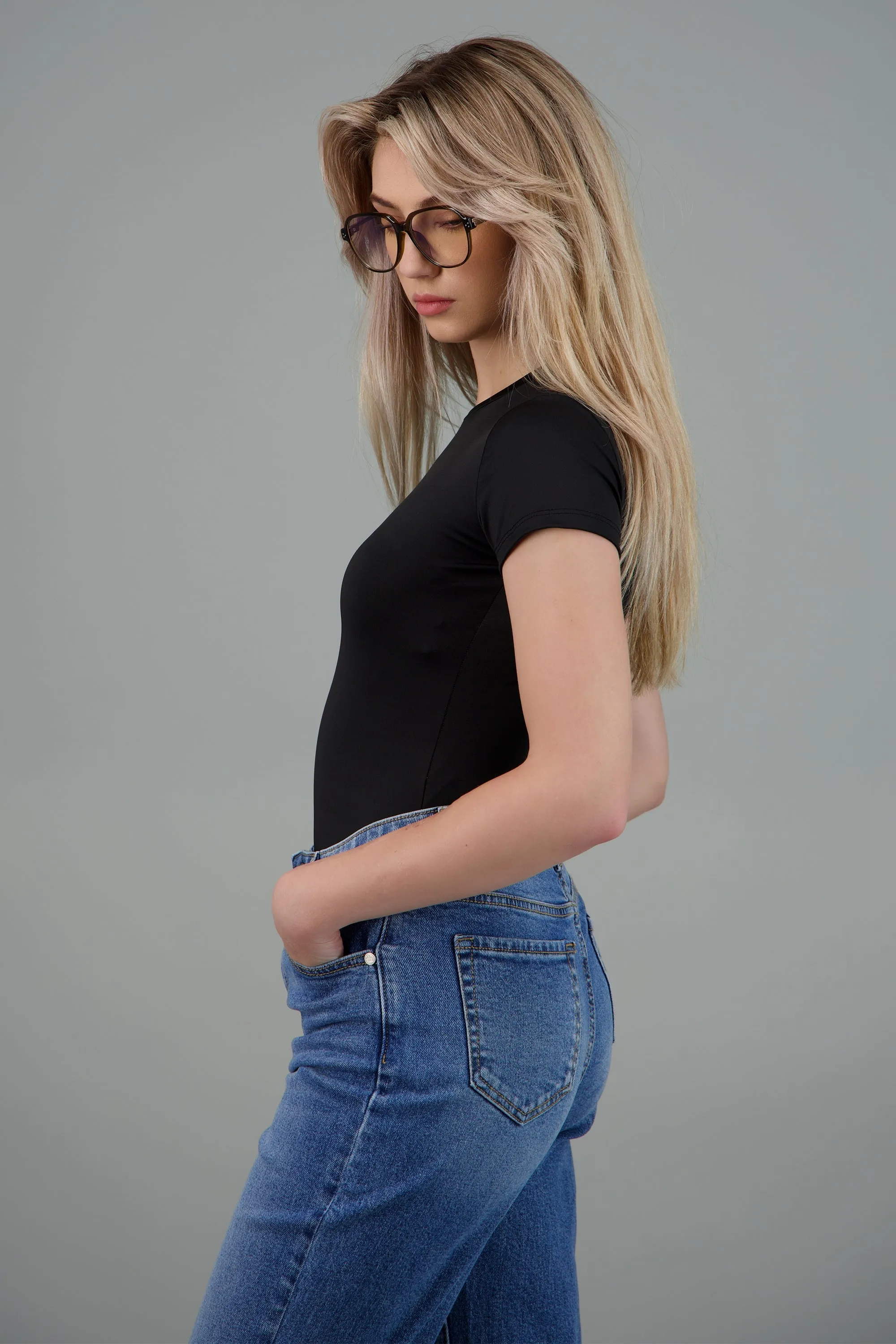 Bodysuit cuello redondo manga corta sold by Shasa