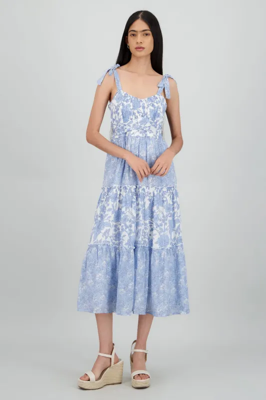 vestido estampado detalle moño tirantes sold by Shasa