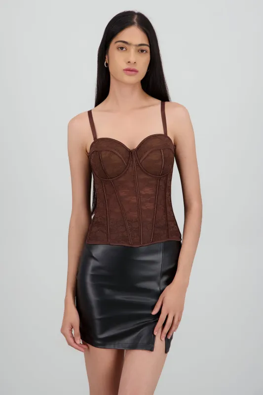 Corset copas encaje liso sold by Shasa