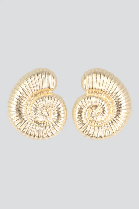 ARETES CARACOLA METAL sold by Shasa