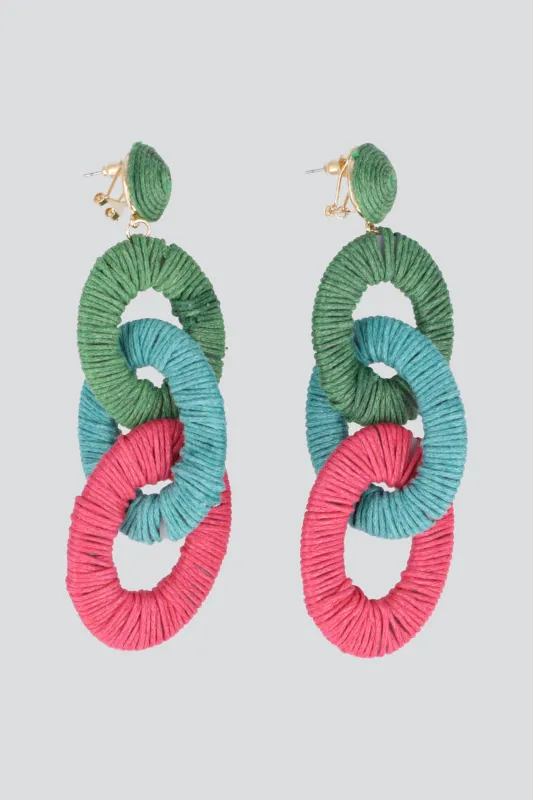 ARETES CADENA RAFIA sold by Shasa