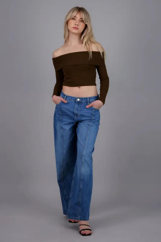 Blusa off shoulder manga larga sold by Shasa