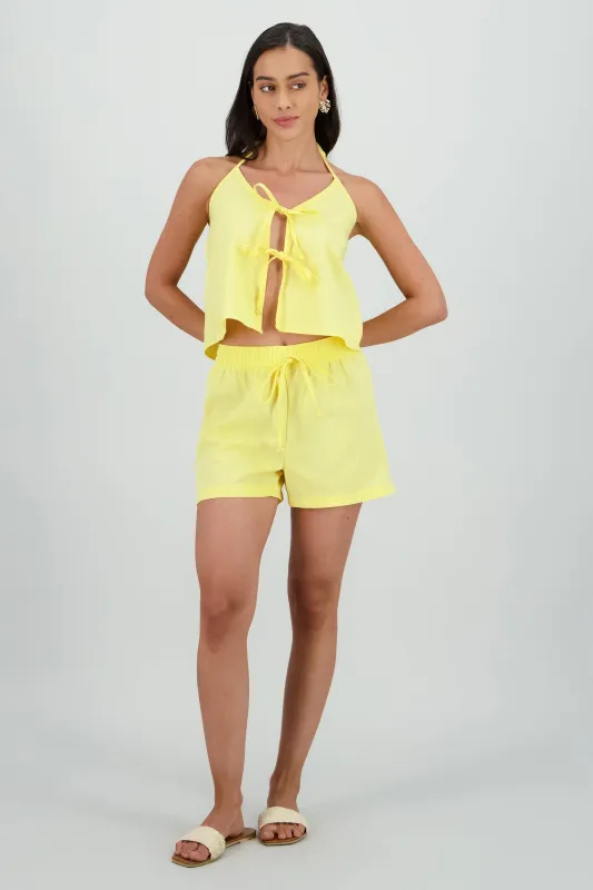 Short lino ligero sold by Shasa