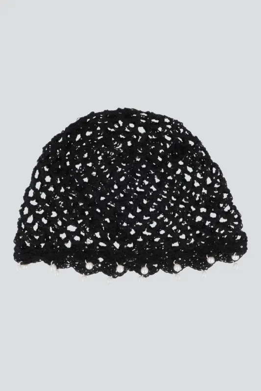 Gorro crochet perlas sold by Shasa