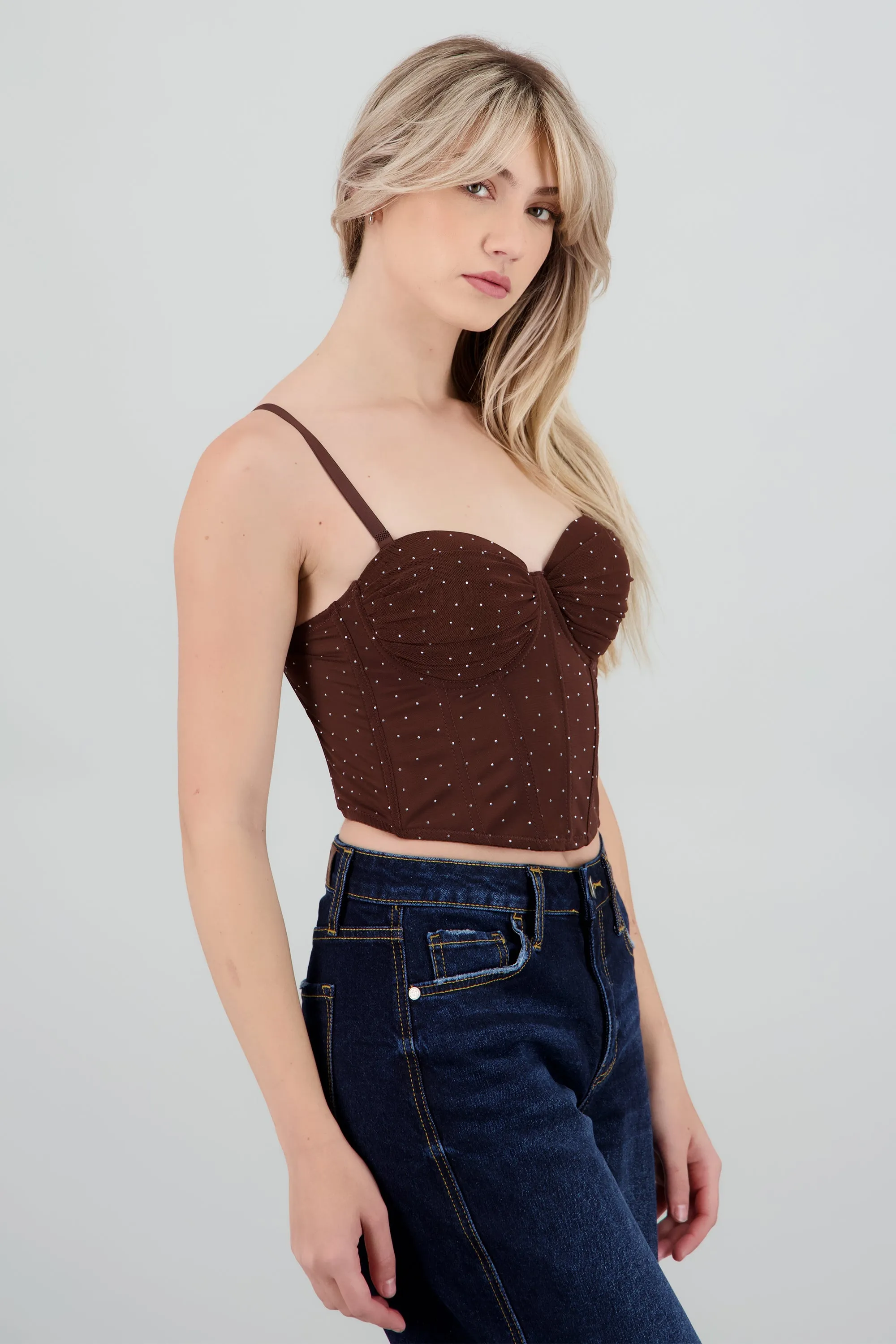 Corset de mesh con brillos sold by Shasa product image thumbnail 3