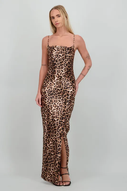Vestido maxi animal print sold by Shasa