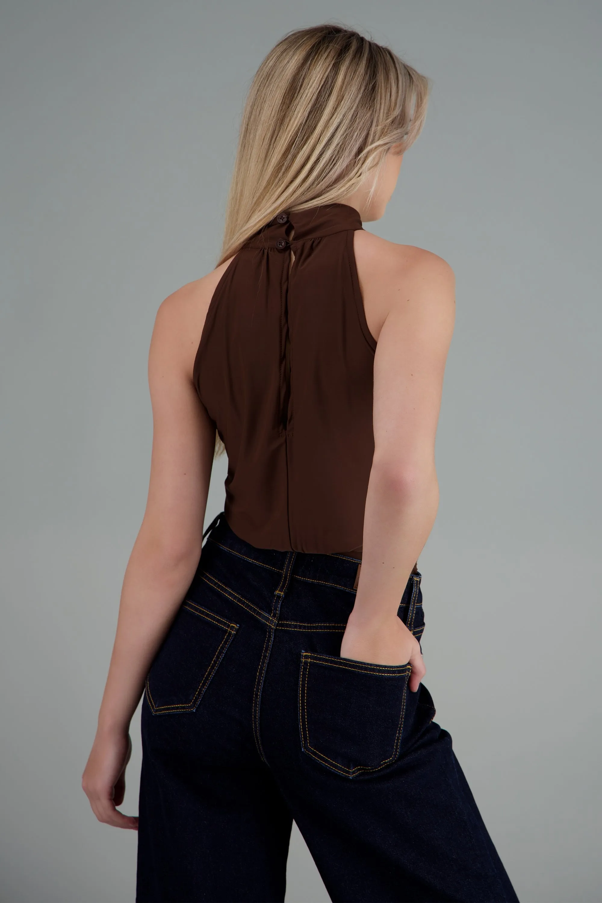 Body halter drapeado sold by Shasa product image thumbnail 3