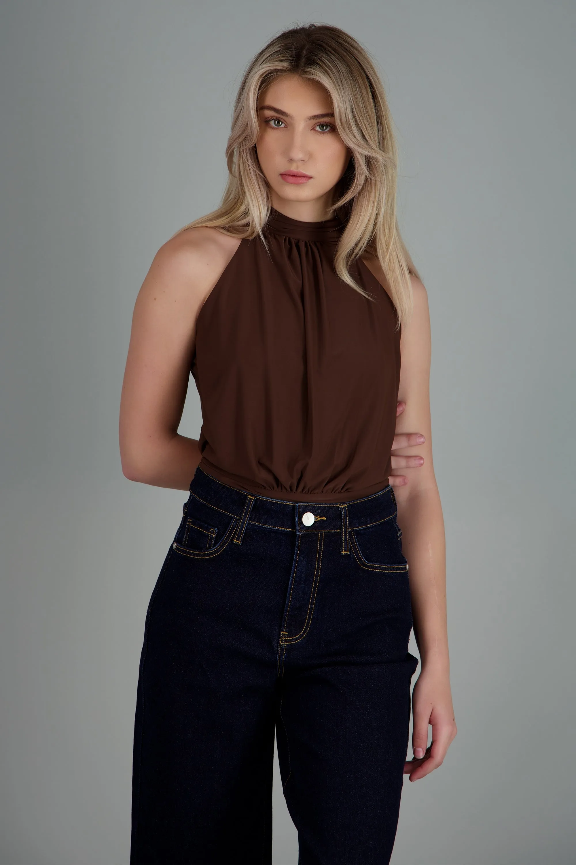 Body halter drapeado sold by Shasa product image thumbnail 5