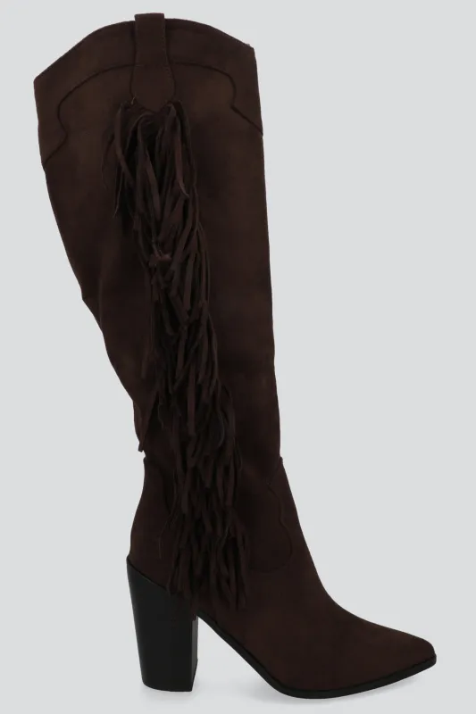 Bota vaqura gamuzina flecos sold by Shasa