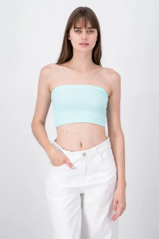 Top Tubo Strapless Rib sold by Shasa