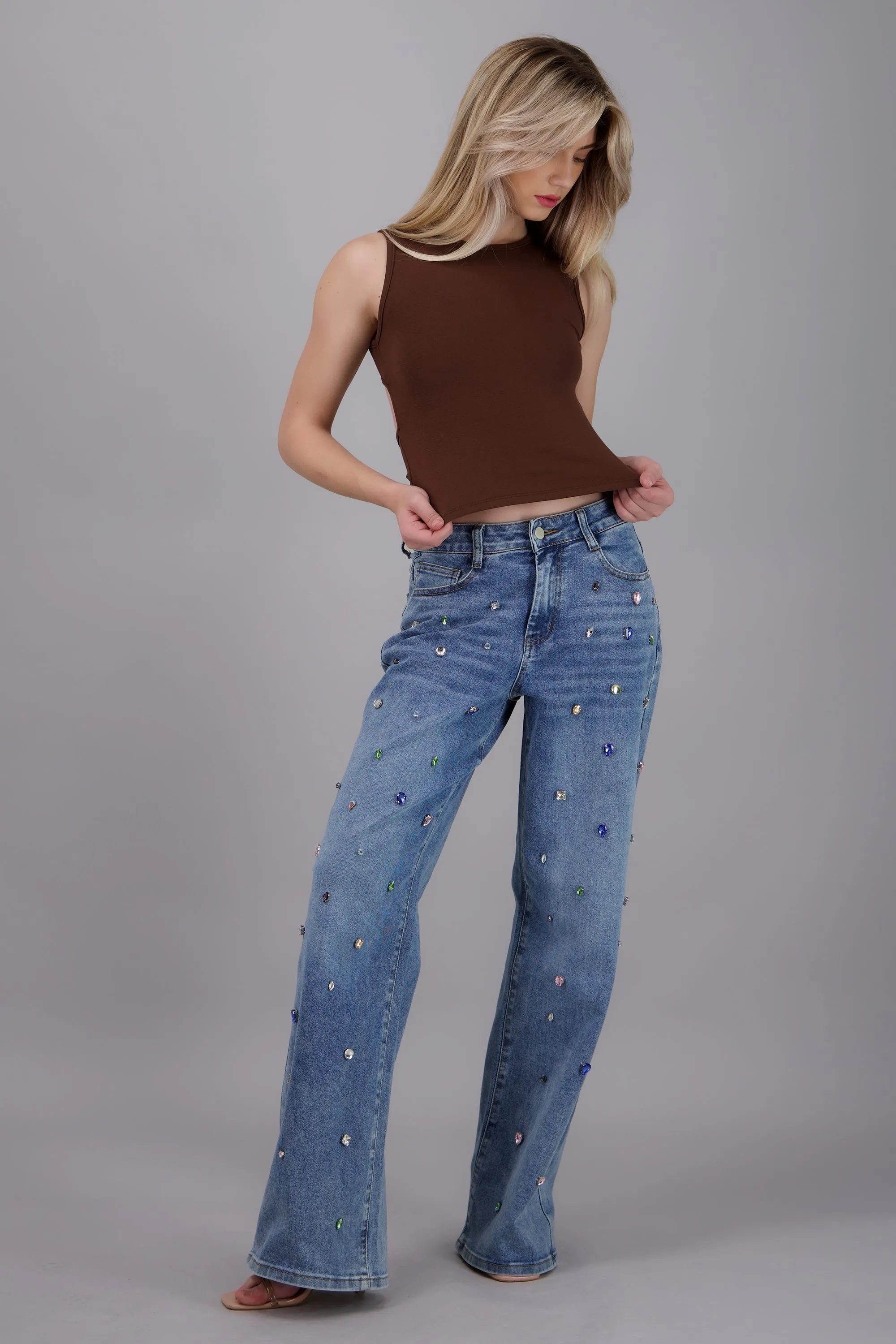 Top sin mangas rib detalle escote en espalda sold by Shasa product image thumbnail 3