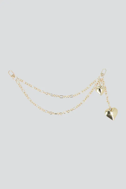 Cadena charm corazones sold by Shasa