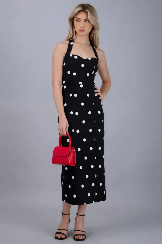 Vestido halter polka dots sold by Shasa
