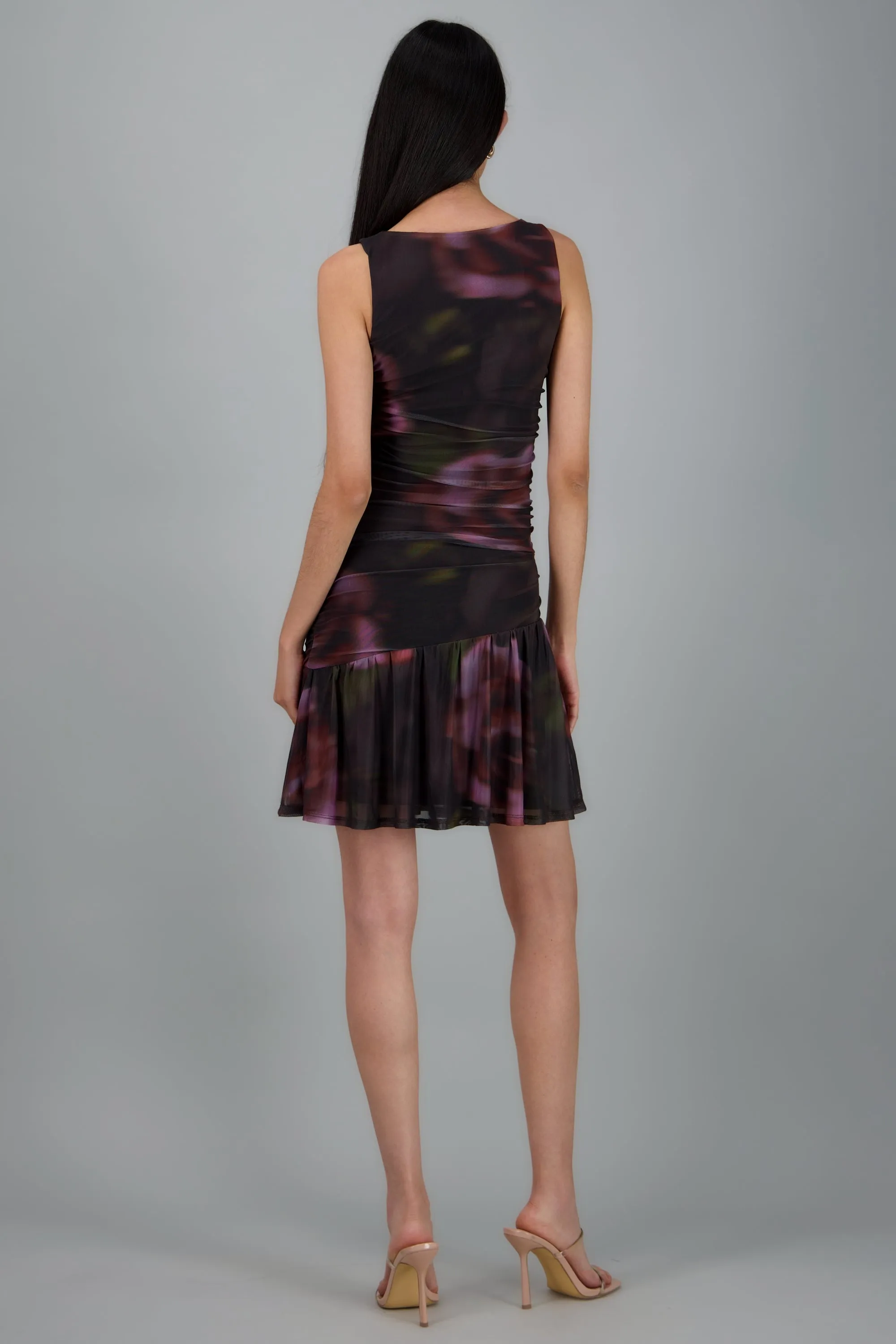 Vestido drapeado mesh estampado sold by Shasa product image thumbnail 3