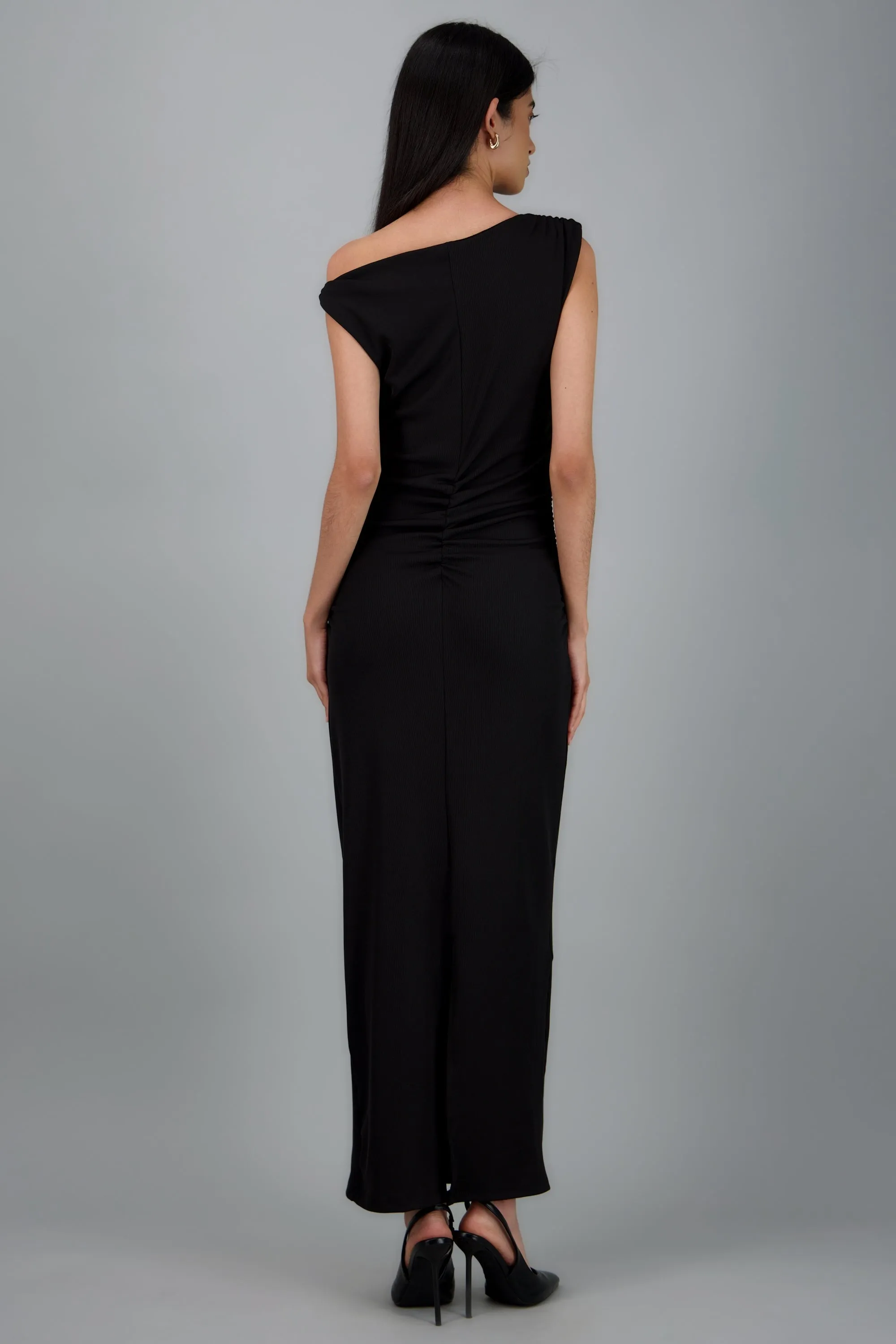 Vestido maxi rib tirantes asimetricos sold by Shasa product image thumbnail 3