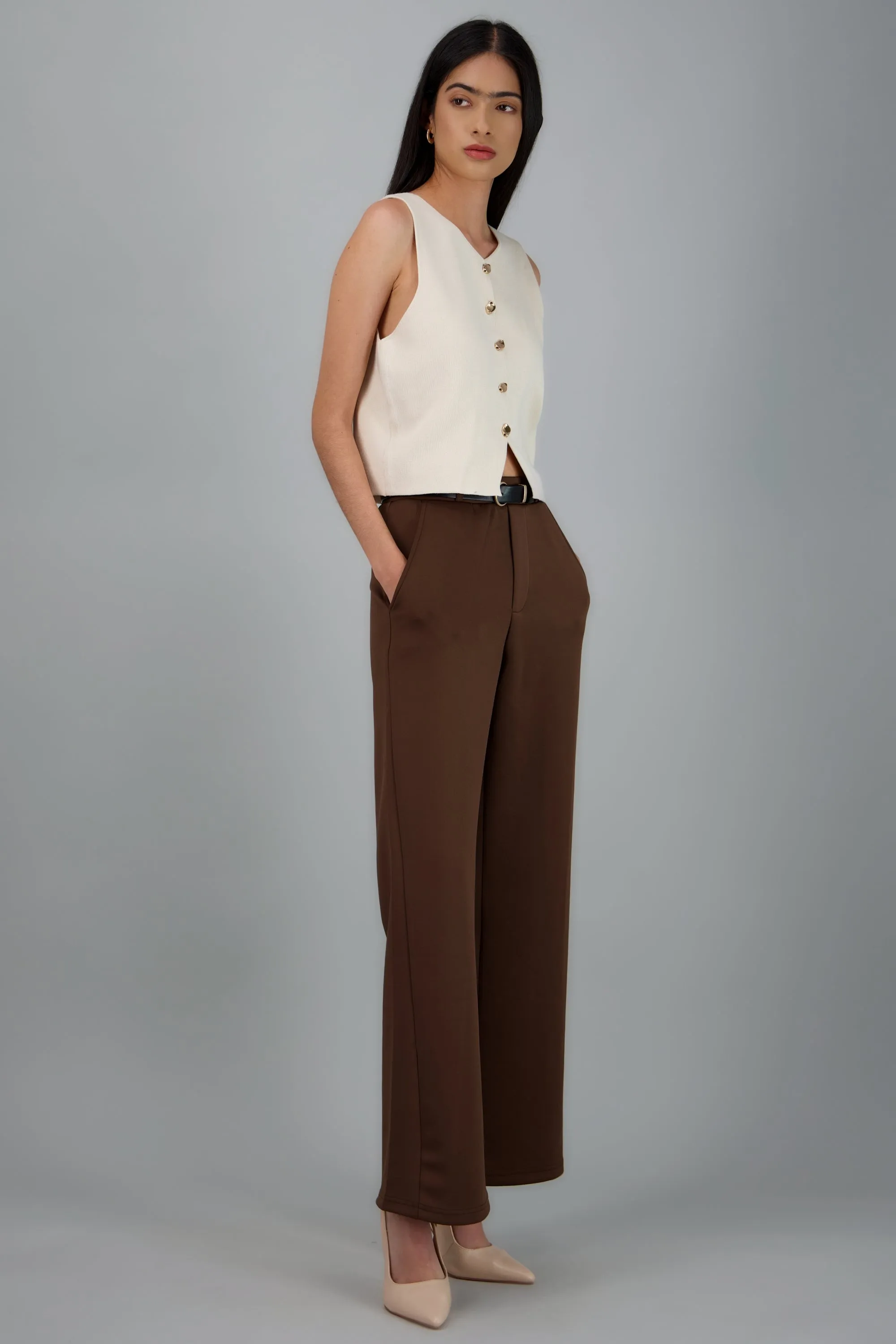 Pantalon estilo recto con cinturon sold by Shasa product image thumbnail 2