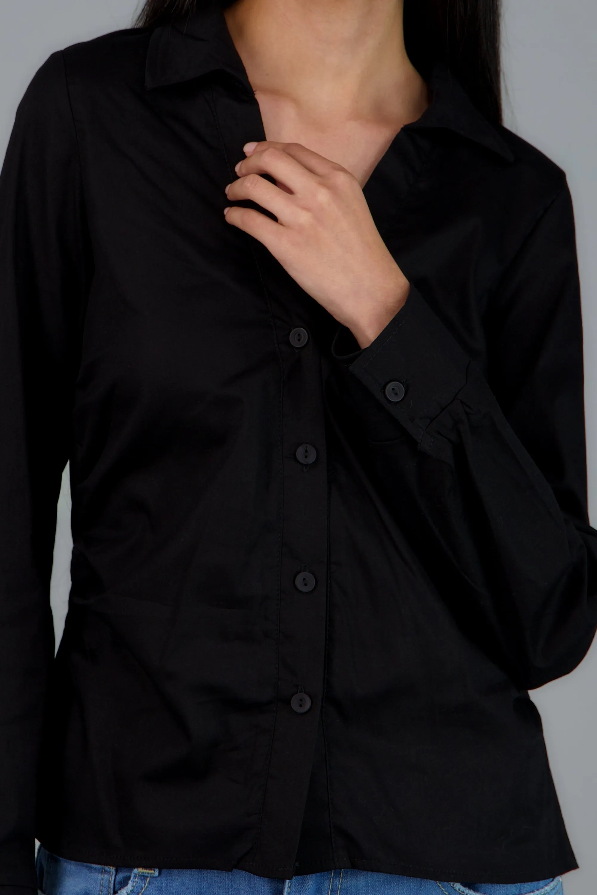 Camisa manga larga detalle frunces sold by Shasa product image thumbnail 5