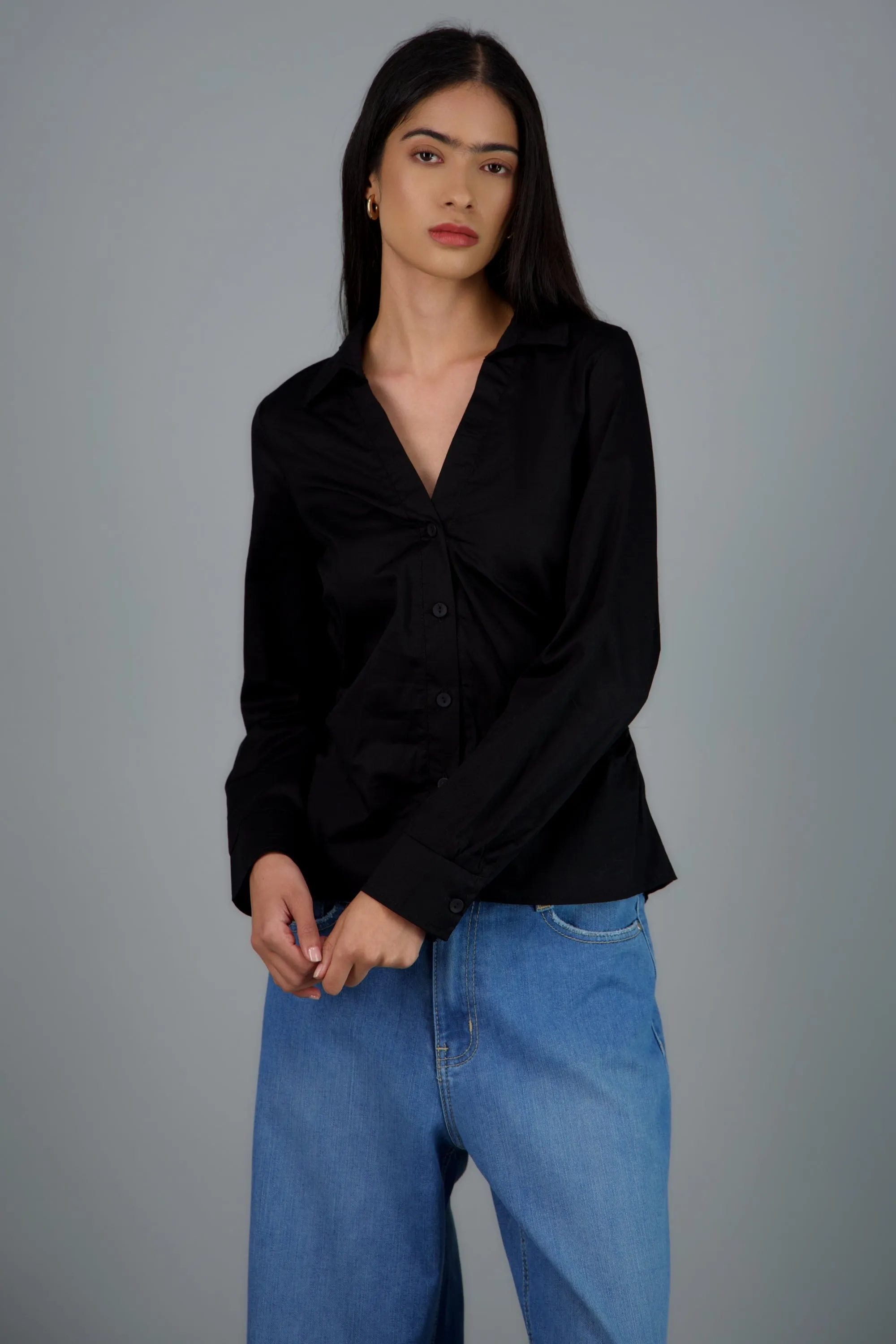 Camisa manga larga detalle frunces sold by Shasa product image thumbnail 2
