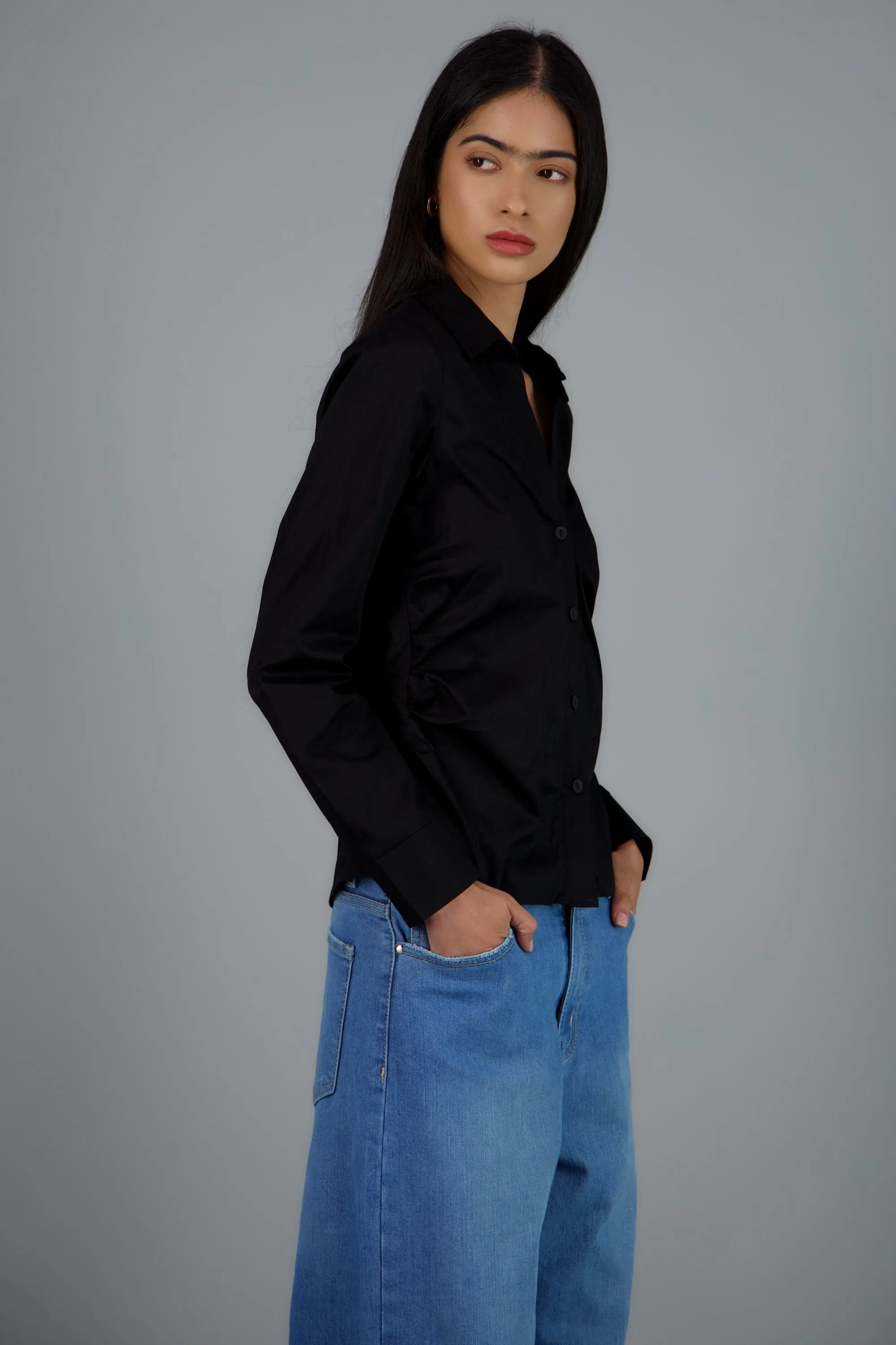Camisa manga larga detalle frunces sold by Shasa product image thumbnail 3