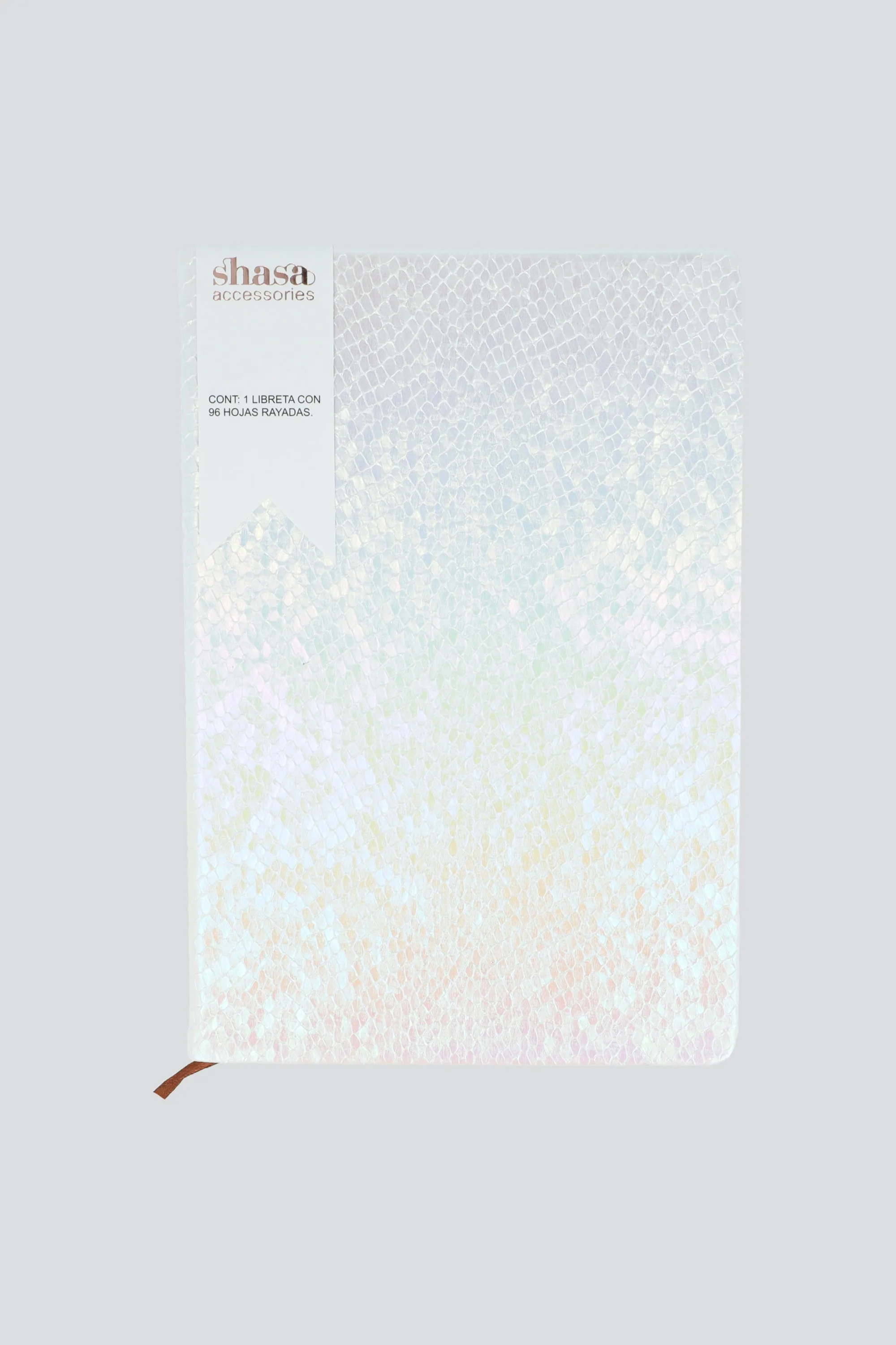 Libreta iridiscente 100 hojas raya a5 sold by Shasa