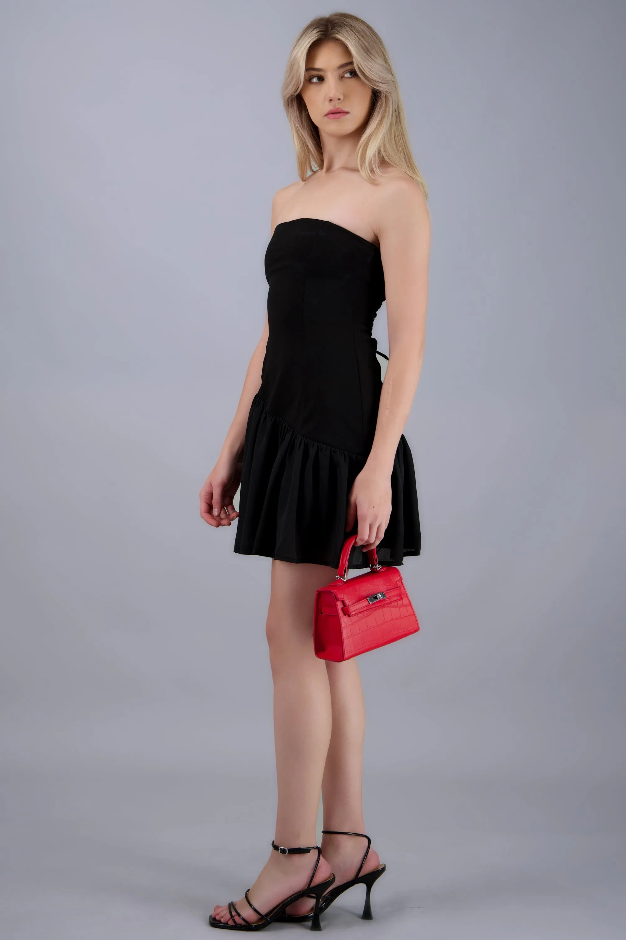 Vestido mini strapless con transparencia sold by Shasa product image thumbnail 2
