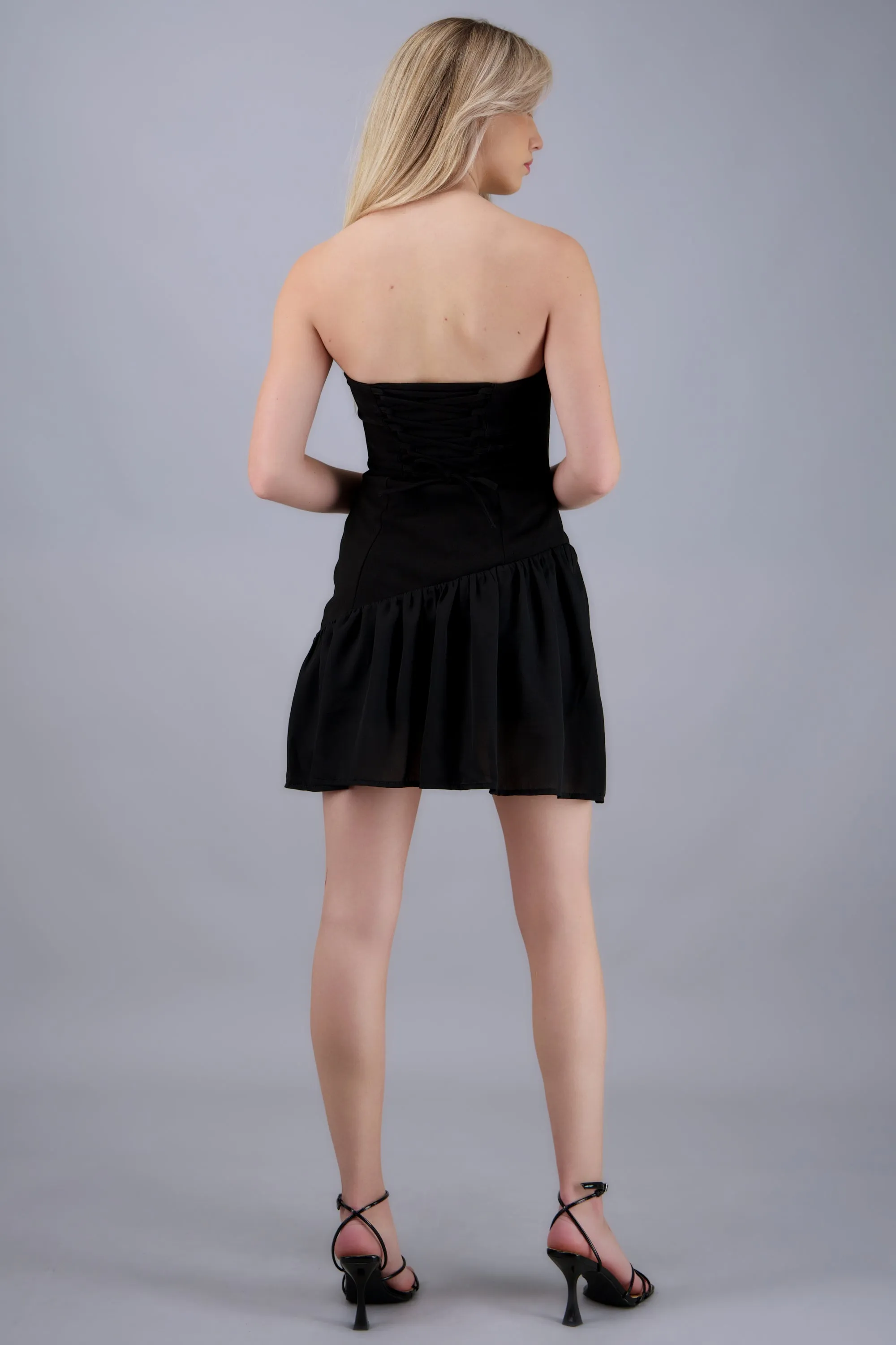 Vestido mini strapless con transparencia sold by Shasa product image thumbnail 4