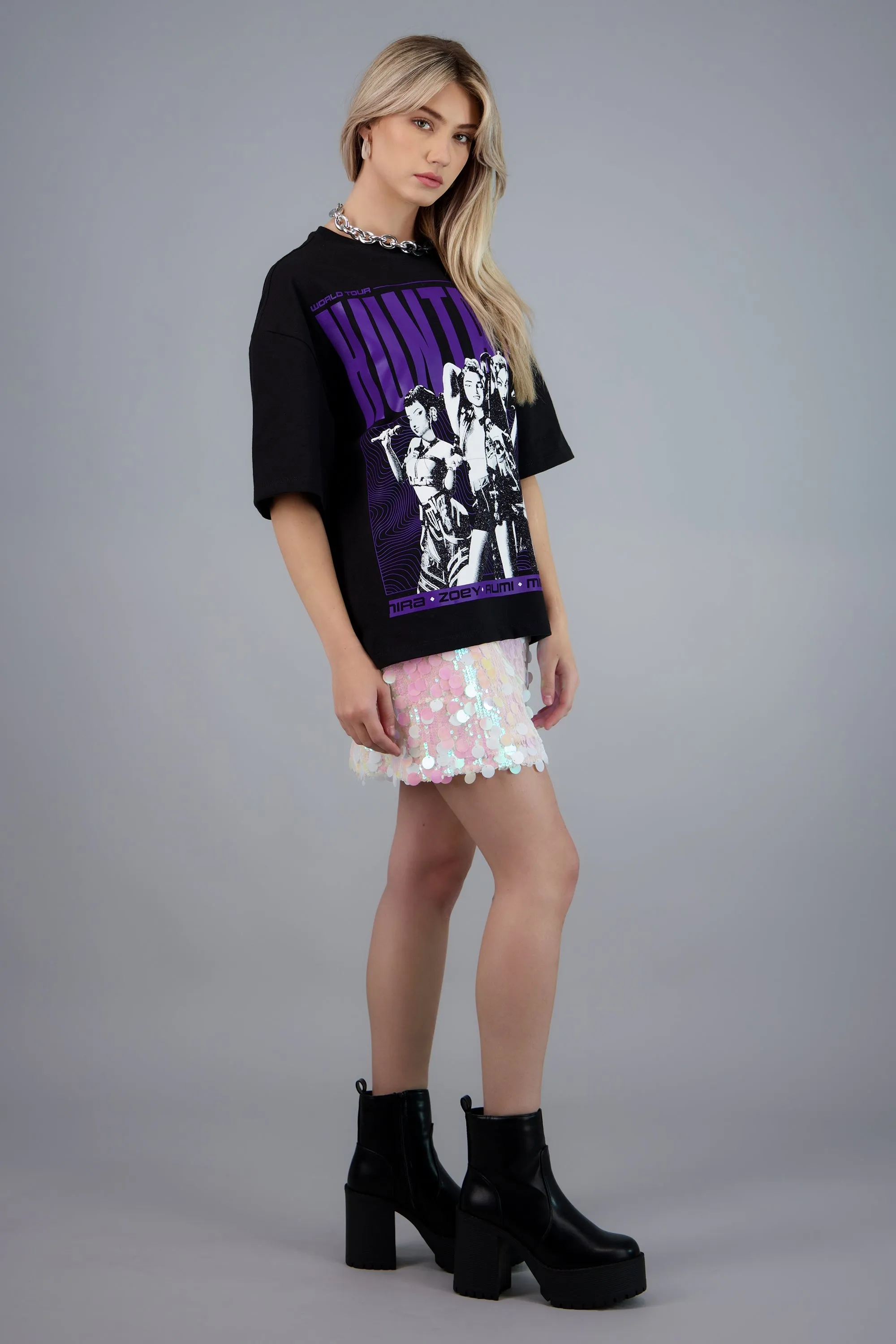 Playera k-pop DH Huntrix tour sold by Shasa product image thumbnail 3