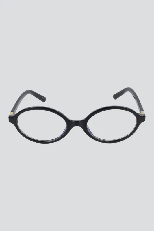 Lentes ovalados marco acetato luz azul made by Shasa