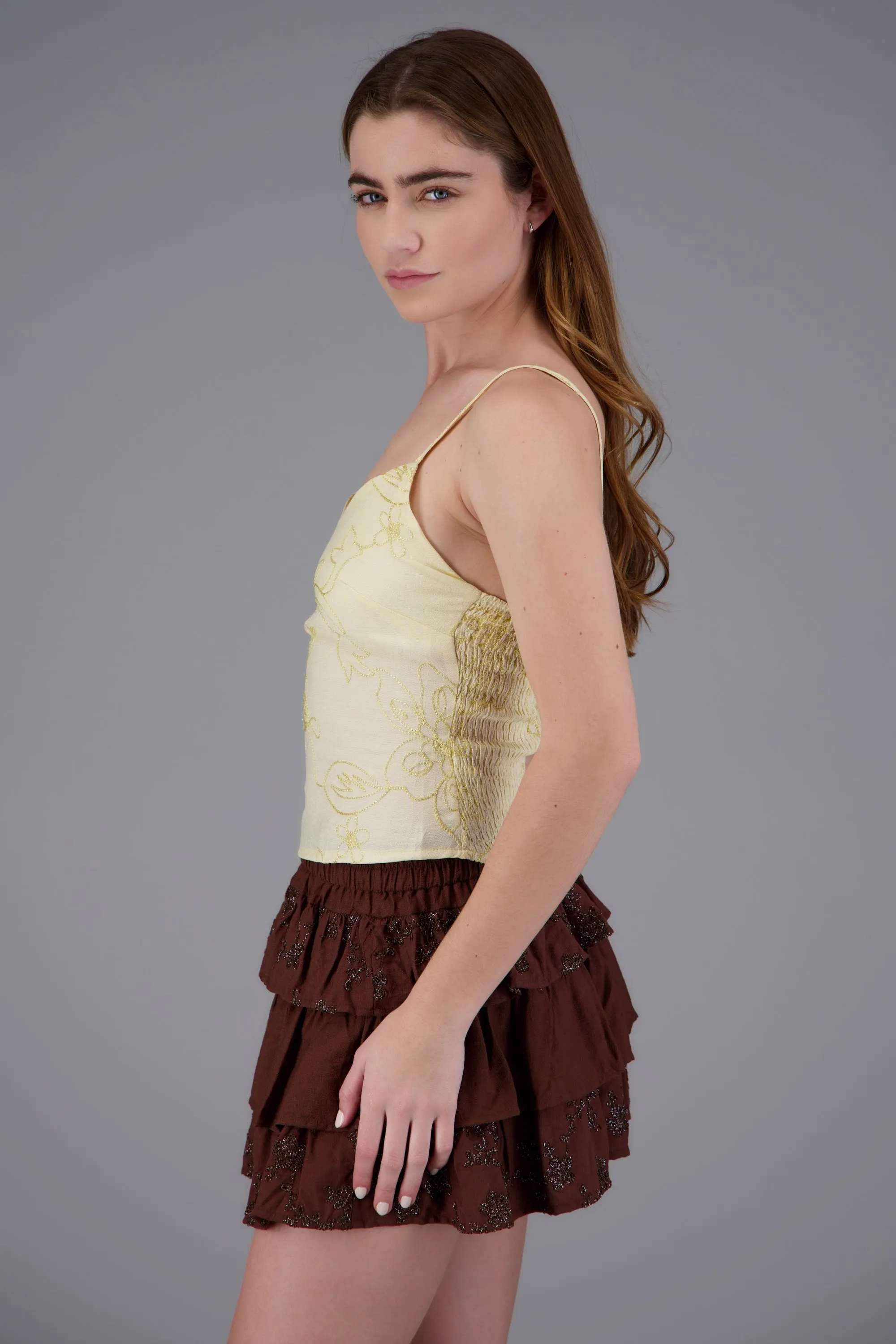 Blusa de tirantes de flores luminosas sold by Shasa product image thumbnail 3