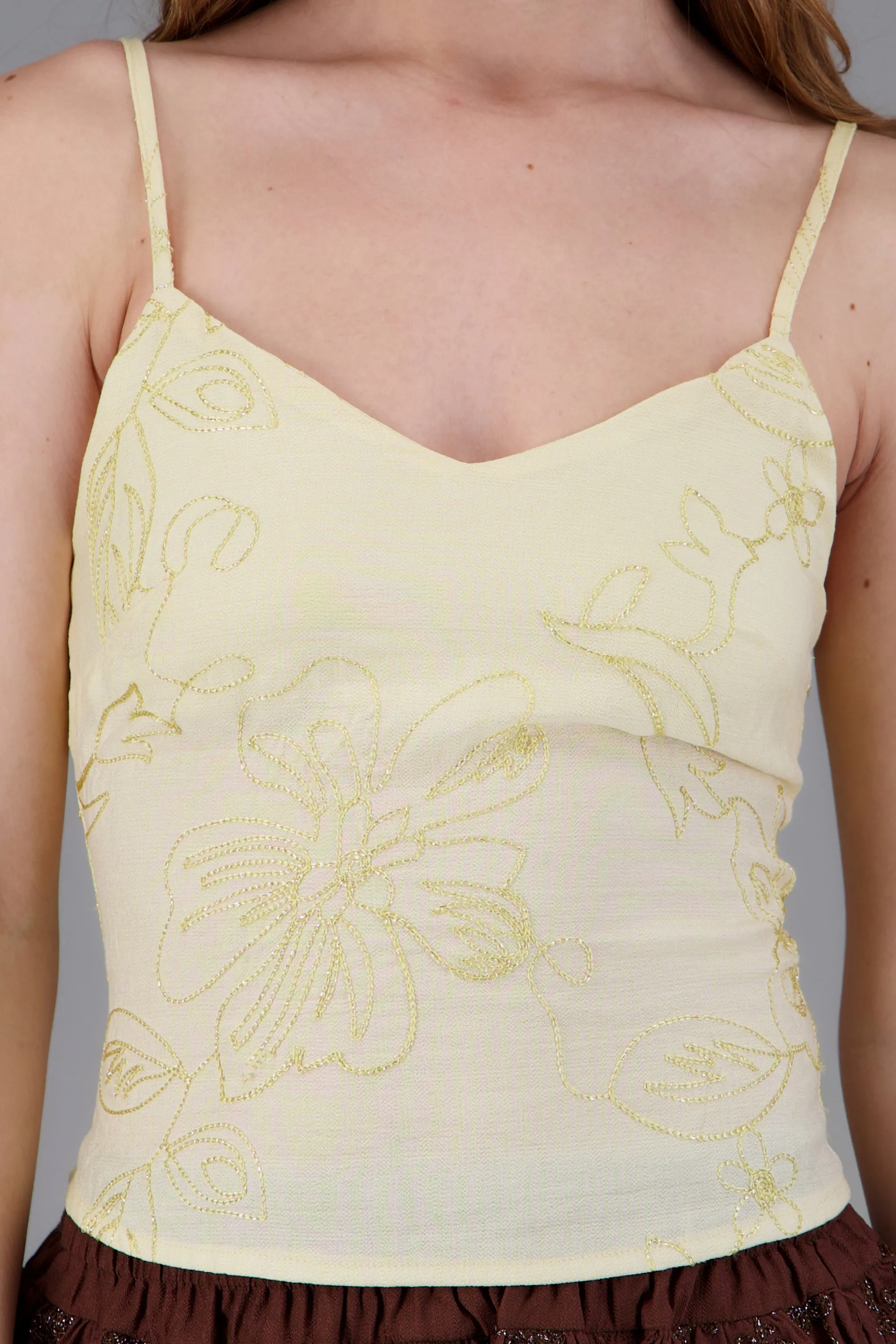 Blusa de tirantes de flores luminosas sold by Shasa product image thumbnail 5