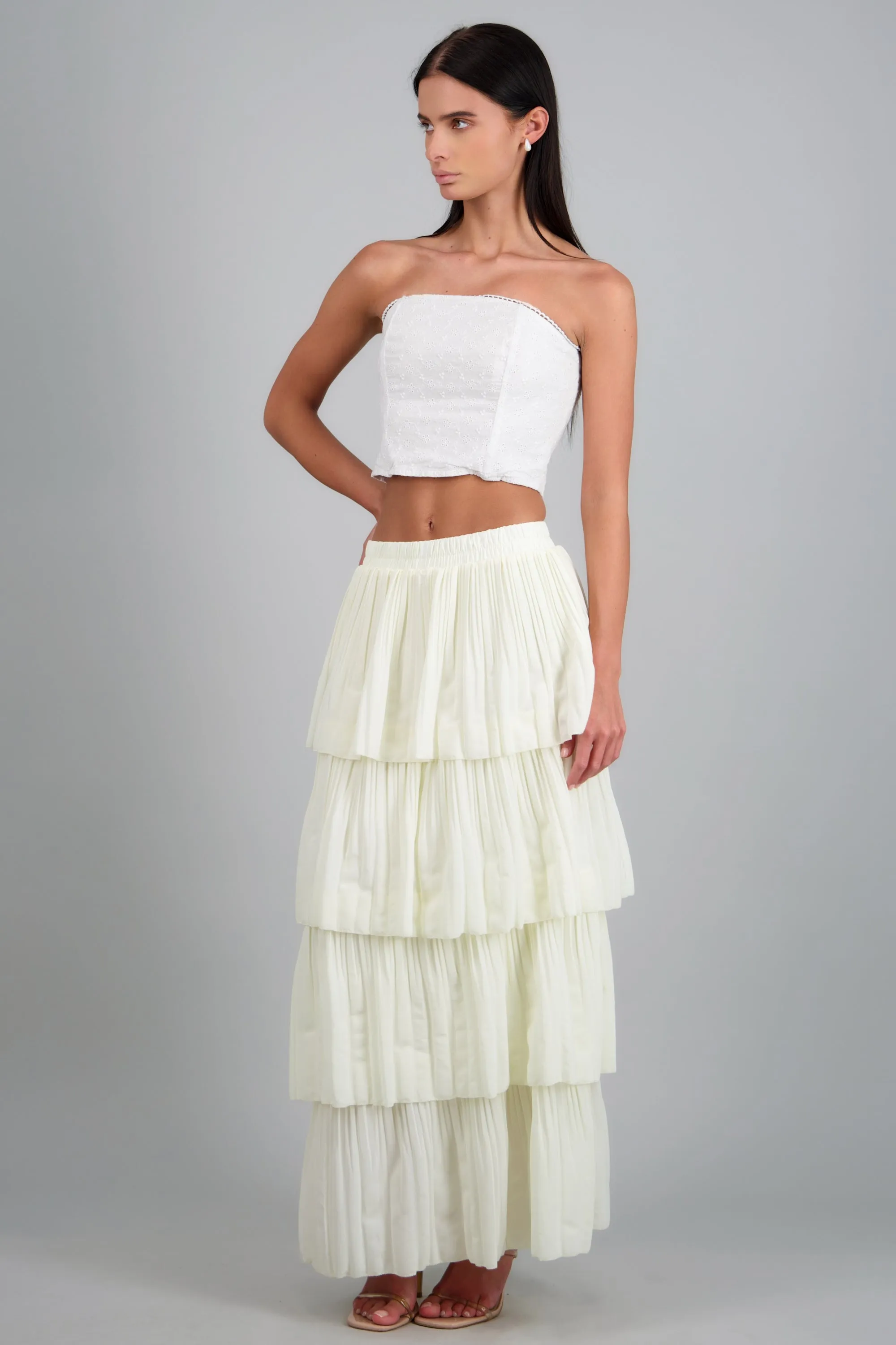 Maxi falda de olanes plisados sold by Shasa product image thumbnail 2