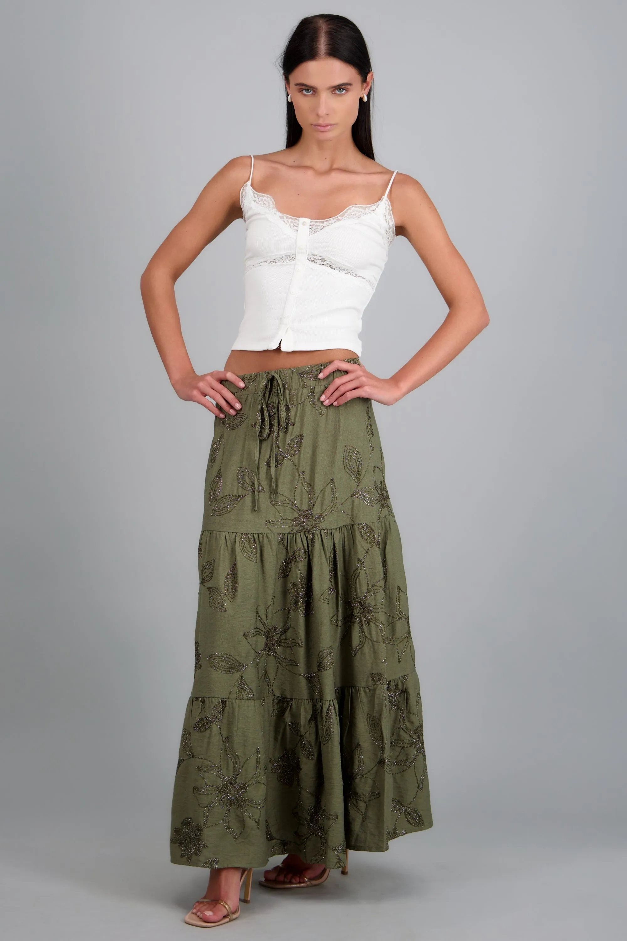 Maxi falde de flores luminosas sold by Shasa product image thumbnail 3