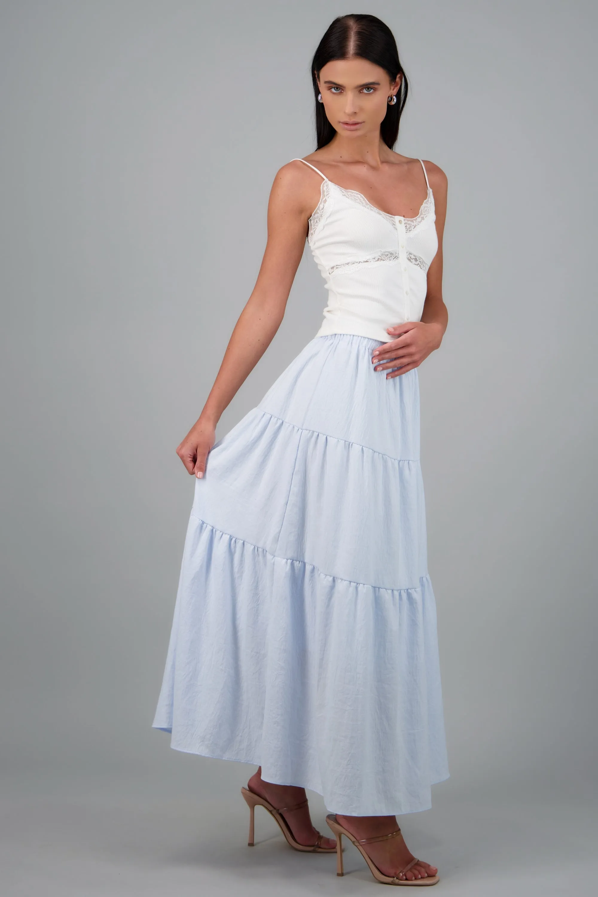 Maxi falda de varios olanes sold by Shasa product image thumbnail 3