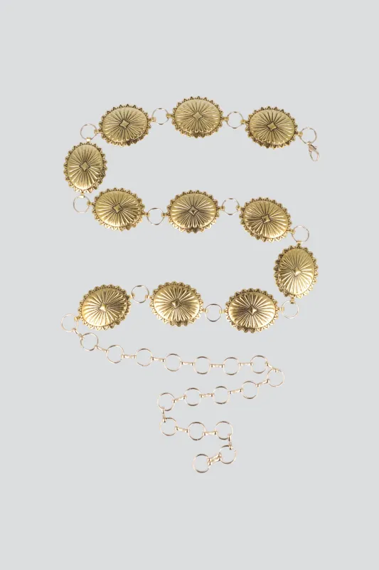 Cinturón cadena flores boho sold by Shasa