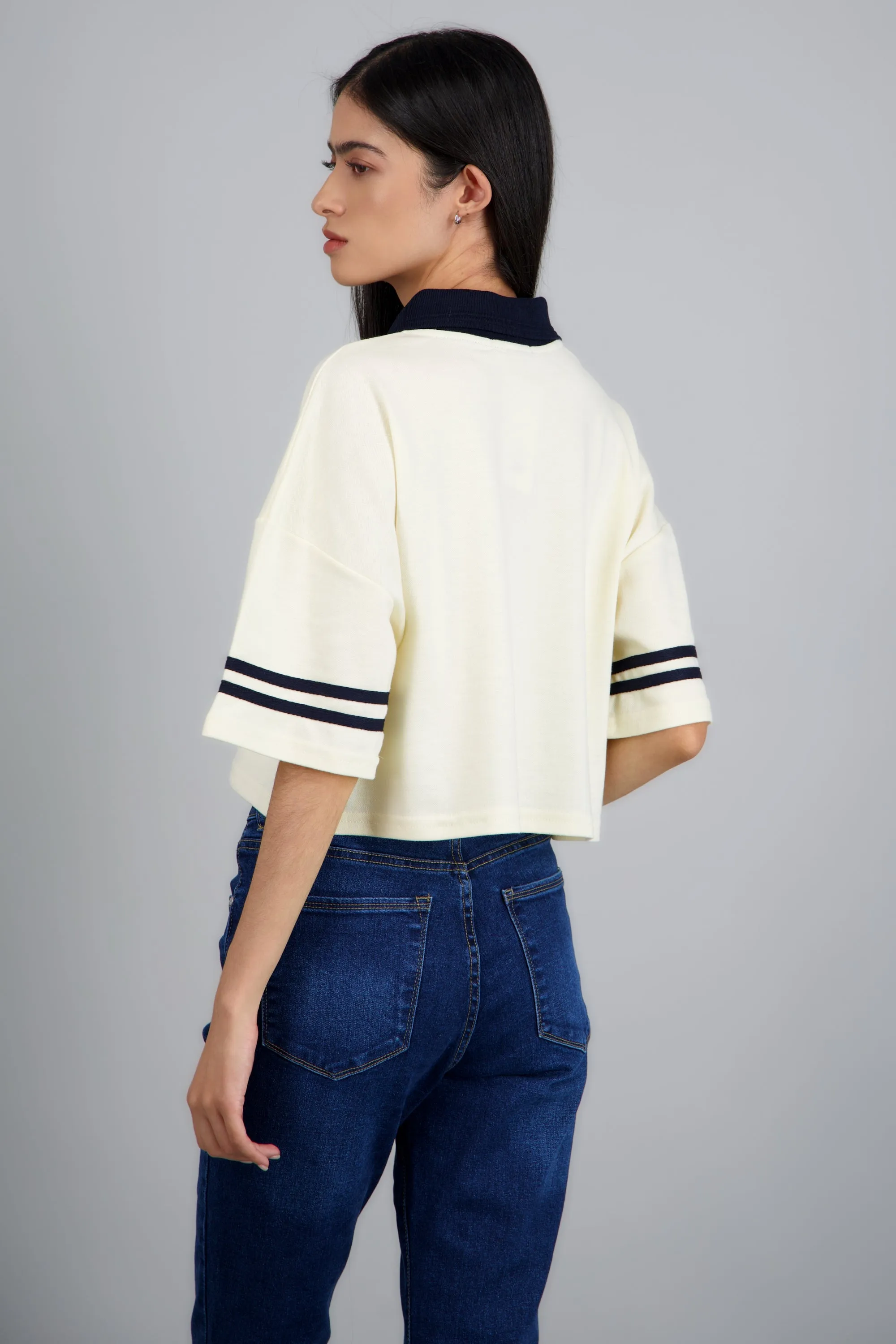 Polo boxy contraste California sold by Shasa product image thumbnail 4