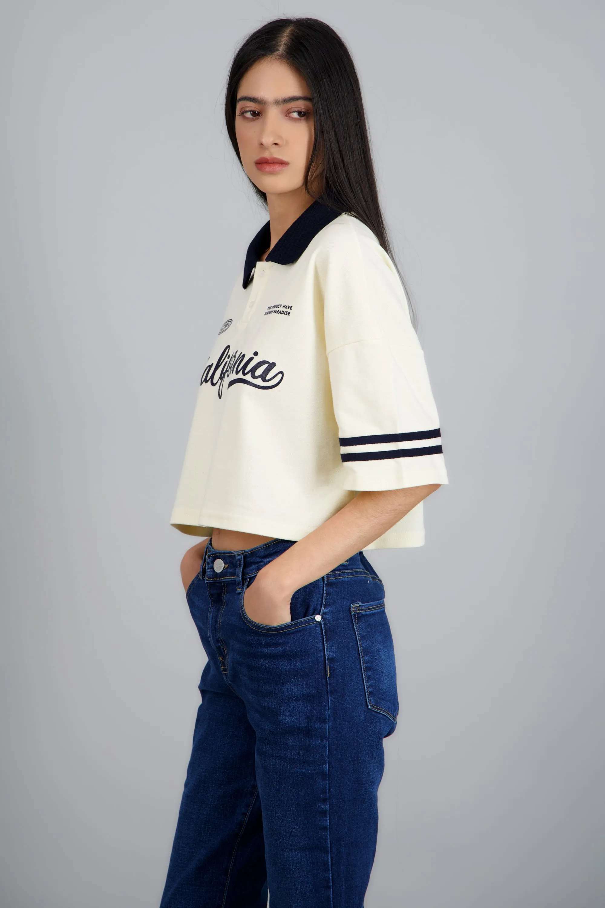 Polo boxy contraste California sold by Shasa product image thumbnail 2